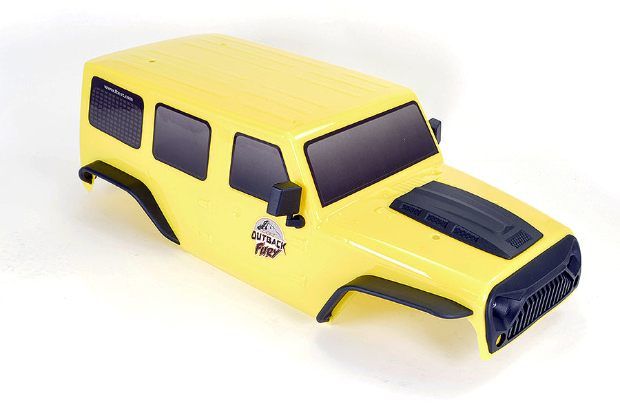 Ftx Outback Fury Bodyshell Pvc - Yellow - Complete Set