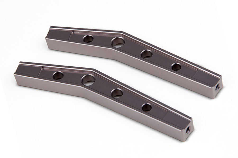 Gmade Gs01 Machined M3 78Mm Bent Lower Link (Ti. Grey) Pr