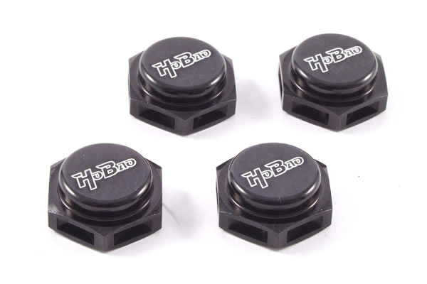 Hobao 'Hobao' Wheel Hex Hubs (4) Black