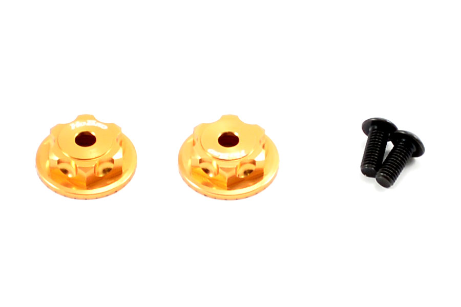 Hobao Mt Double Lock Dustproof Wheel Nut/Button Screw (2) Gold