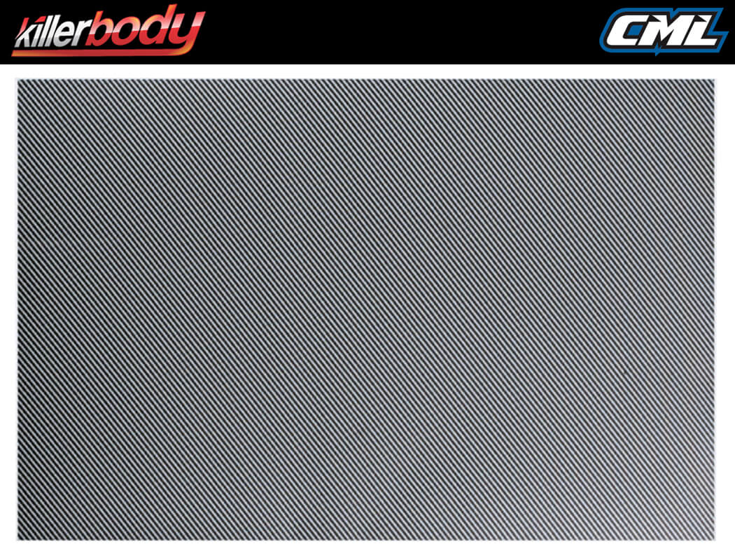 Killerbody Decal Sheet Carbon Fibre Type B