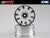 Killerbody Wheel 3Mm Offset Chrome 10-Spoke 1/10 Tc (4)