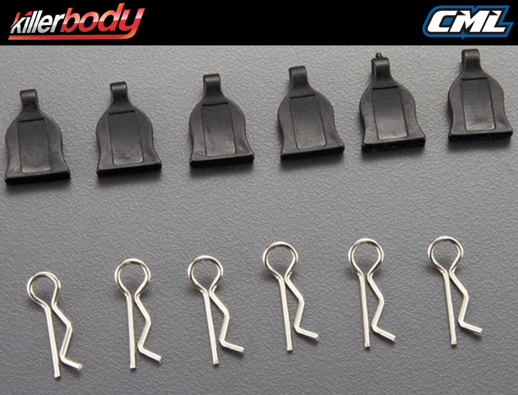 Killerbody Body Clips W/Rubber Pulls (6)