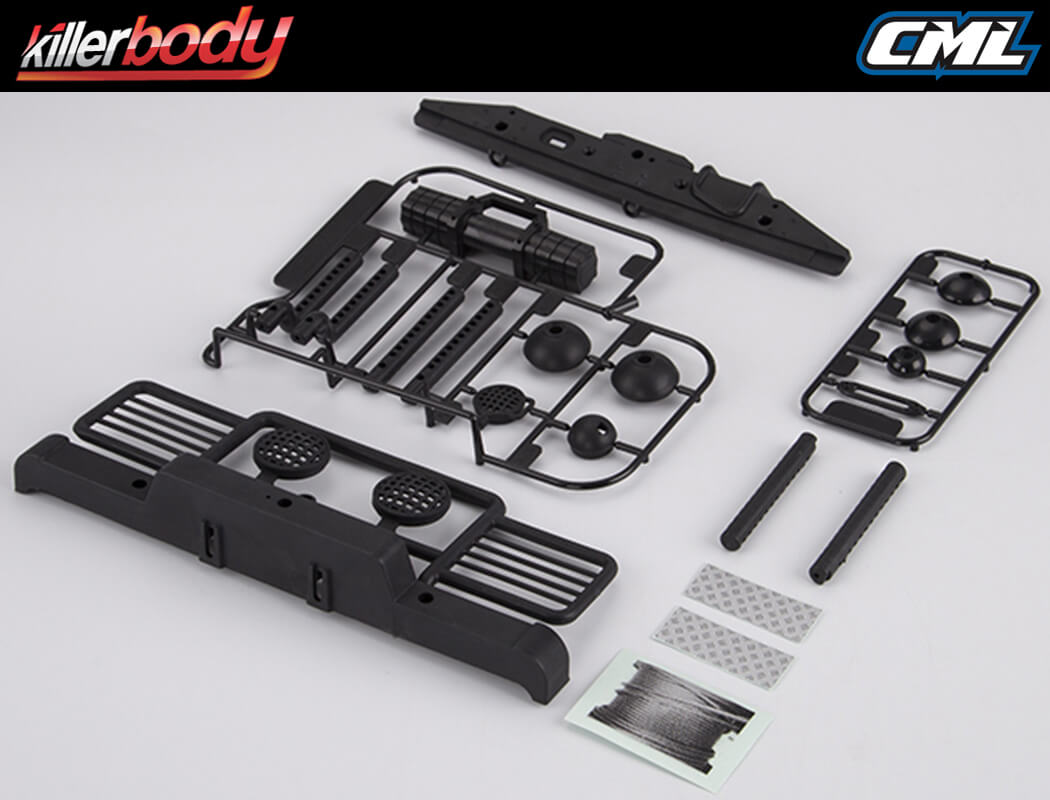 Killerbody Front &amp; Rear Bumper W/Accent Light &amp; Winch Fits Trx-4 Chassis