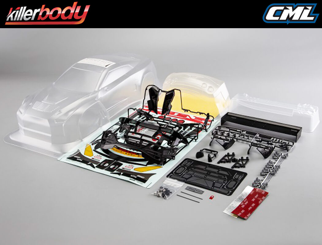 Killerbody B-Max Nddp Gt-R (Nismo Gt3) Clear Body Set