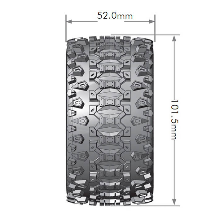 Louise Rc St-Uphill 1/10 Soft Hex 14Mm Black Arrma Granite