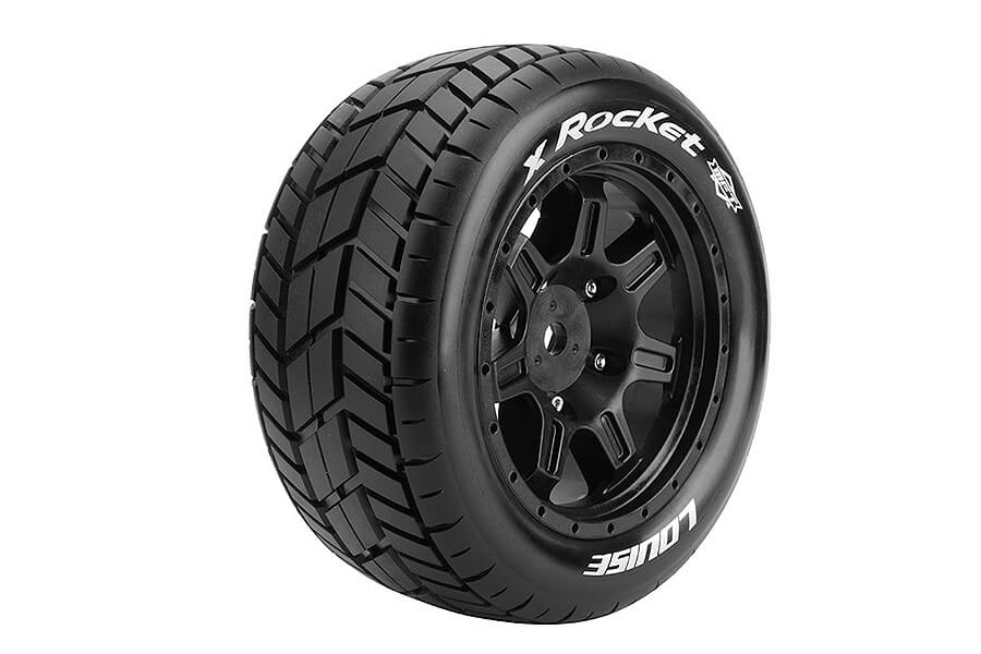 Louise Rc X-Rocket Black Mounted Arrma Kraton 8S Hex 24Mm