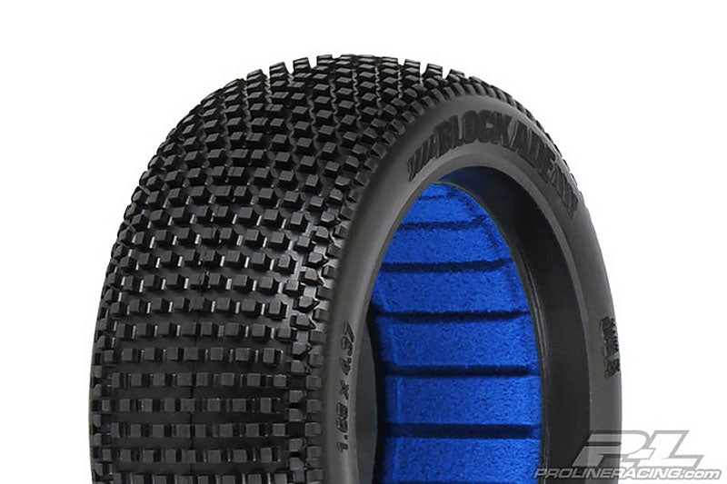 Proline 'Blockade' S2 Medium 1/8 Buggy Tyres W/Closed Cell