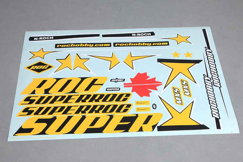 Roc Hobby 1100Mm Mxs Decal Sheet