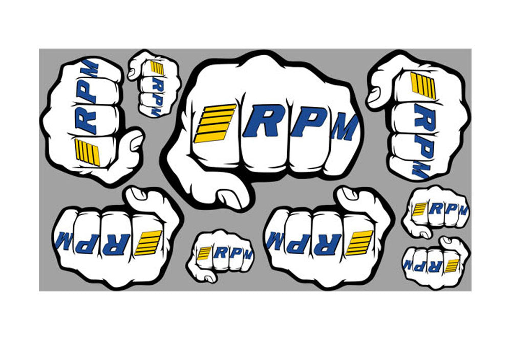 Rpm 'Fist' Logo Decal Sheets