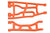 Rpm Traxxas X-Maxx Upper & Lower A-Arm Orange