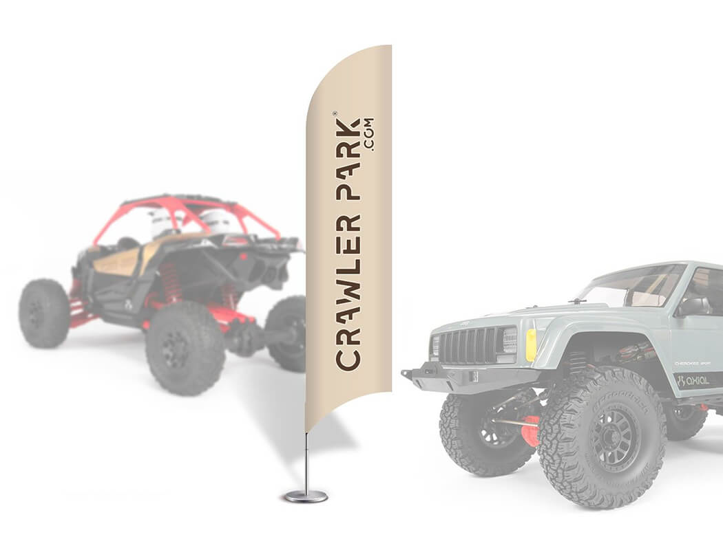 Crawler Park 1/10Th Scale Beach Flags (2Pcs)