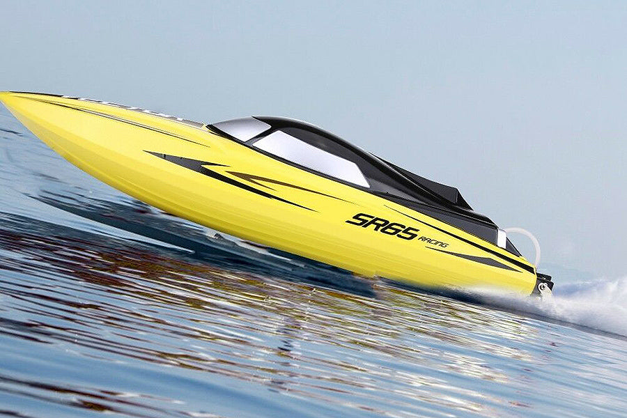 Volantex Racent Vector Sr65Cm Brushless Race Boat Artr Yellow