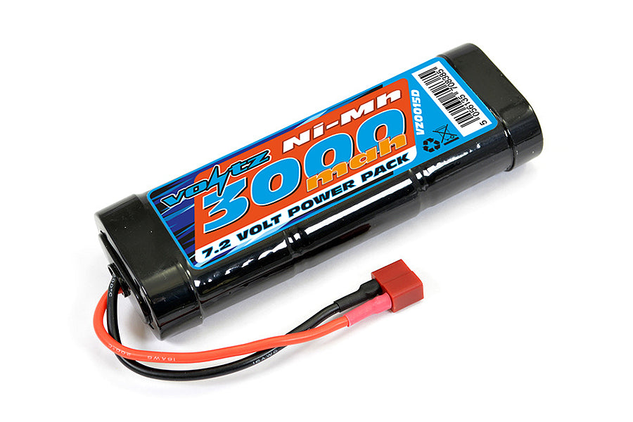 Voltz 3000Mah Stick Pack 7.2V W/Deans Connector