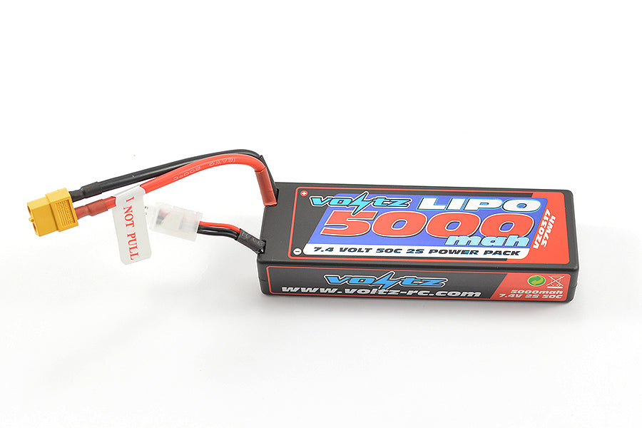 Voltz 5000Mah 2S 7.4V 50C Hard Case Stick Battery Xt60