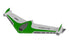 Xfly Eagle 40Mm Edf Flying Wing Without Tx/Rx/Battery/Gyro - Green