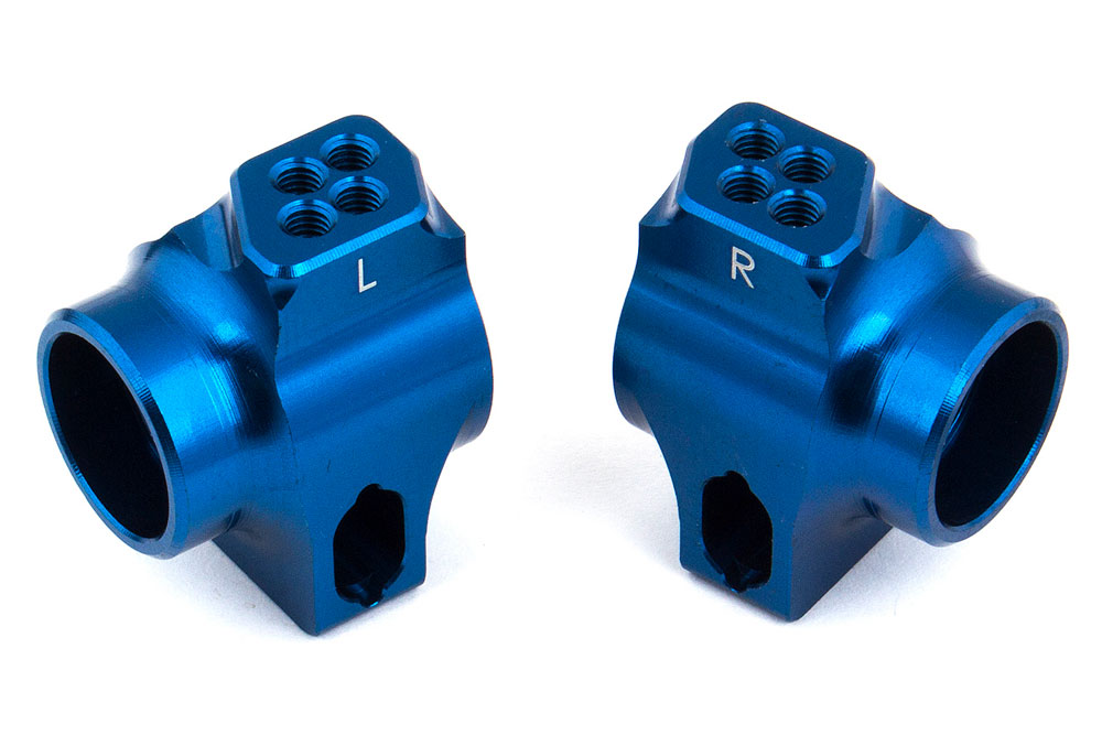 Associated B6/B6.1 Factory Team Blue Aluminium Rear Hubs For 67Mm