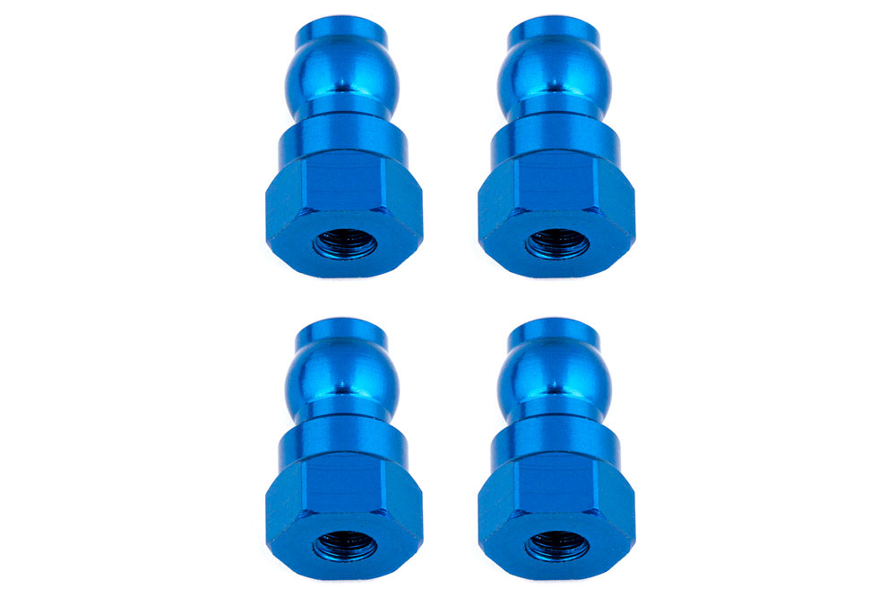 Team Associated Shock Bushings 12Mm Blue Aluminum (4)