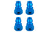 Team Associated Shock Bushings 12Mm Blue Aluminum (4)