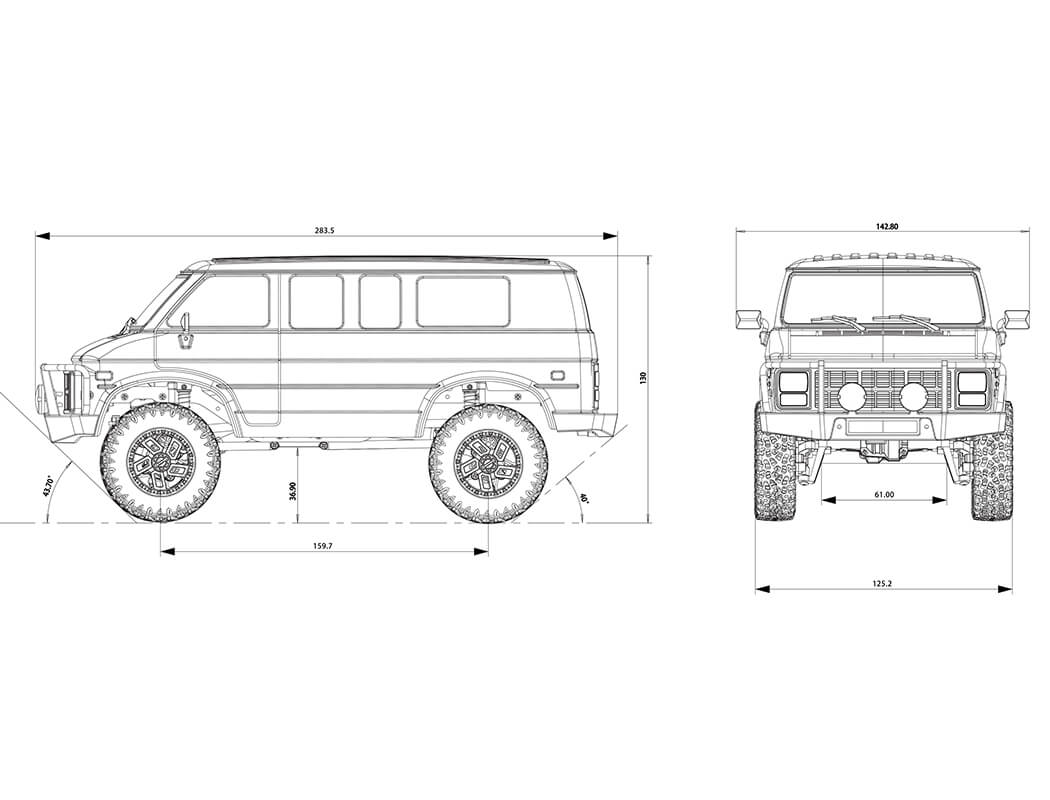 Ftx Outback Mini Xp Rock Van 1:18 Trail Ready-To-Run Grey