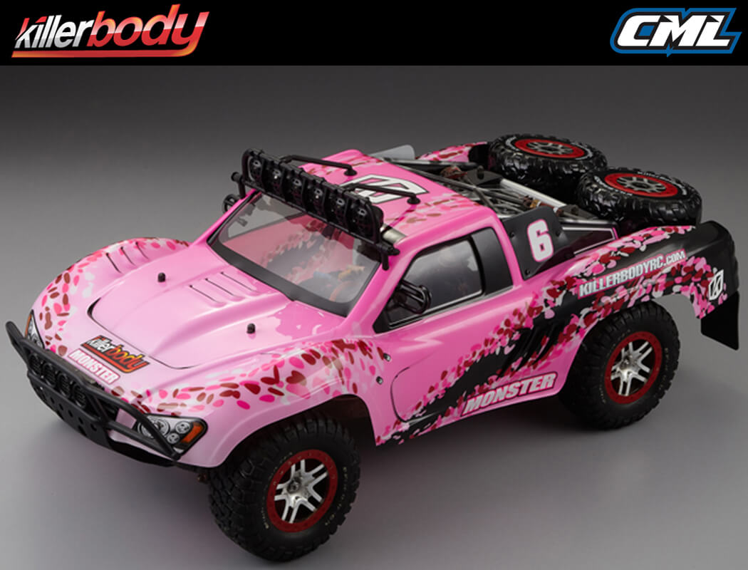 Killerbody Sc Truck Finished Body With Flower Pattern