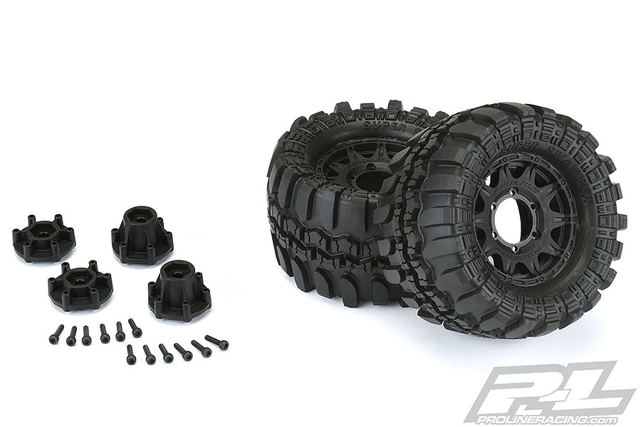 Proline Interco Tsl Sx Super Swamper 2.8" Tyres On Raid 6X30 Blk Wheels