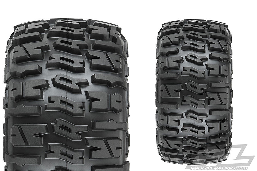 Proline Trencher Lp 3.8" Tyres On Raid Blk 8X32 Hex Wheels Mt