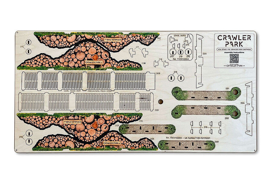 Crawler Park Stage 1 Obstacle For 1/24 Rc Crawler Park Circuit