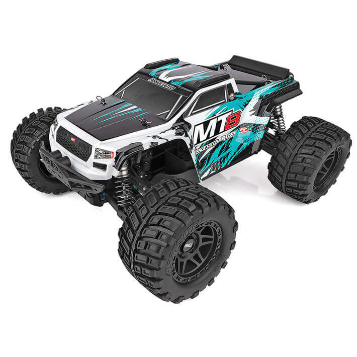 Team Associated Rival Mt8 Body Set, Teal, Painted