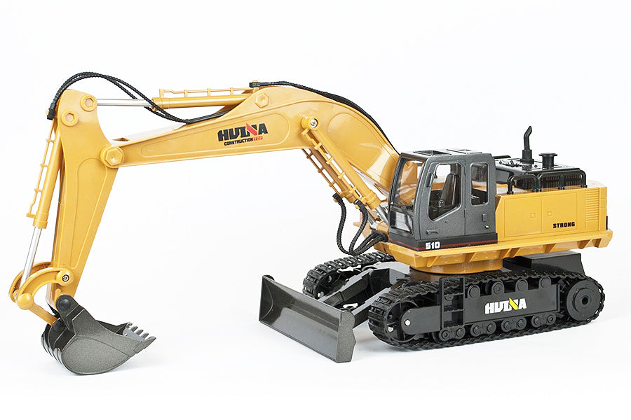 Huina 1/16 Scale Rc Excavator 2.4G 11Ch W/Die Cast Bucket