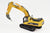 Huina 1/40 Diecast Drill Excavator Static Model