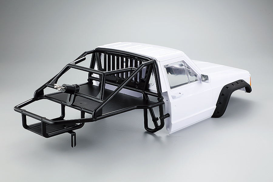 Fastrax 1/10 Rockee Pick-Up &amp; Rear Cage Hardbody 313-324Mm - White