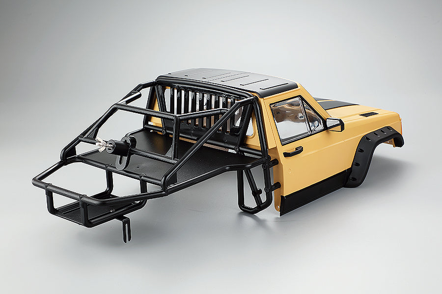 Fastrax 1/10 Rockee Pick-Up &amp; Rear Cage Hardbody 313-324Mm - Yellow