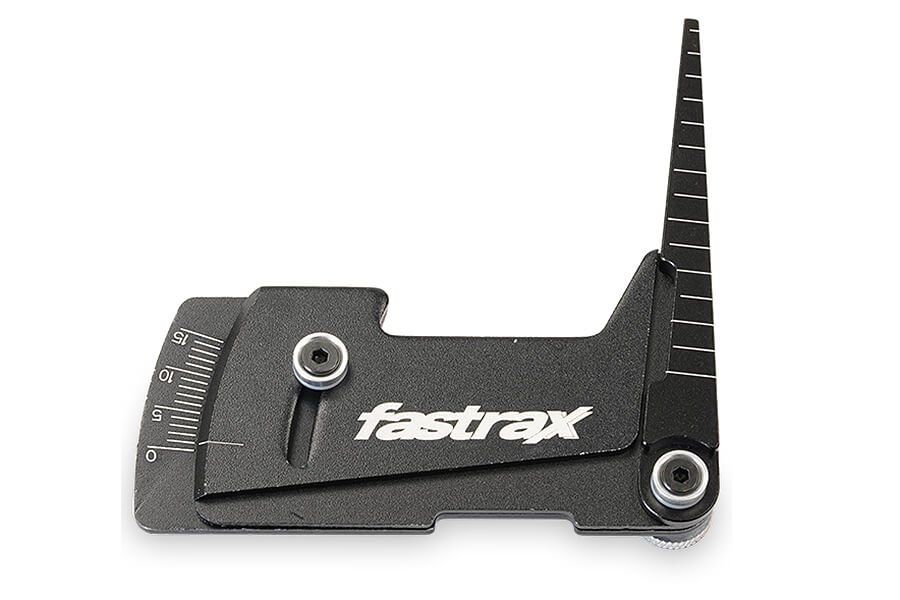 Fastrax Aluminium Ride Height And Camber Gauge - Black