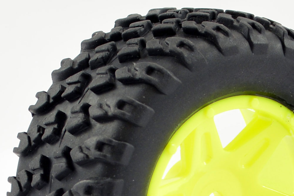 Ftx Comet Desert Buggy/Sc Rear Mounted Tyre &amp; Wheel Yellow