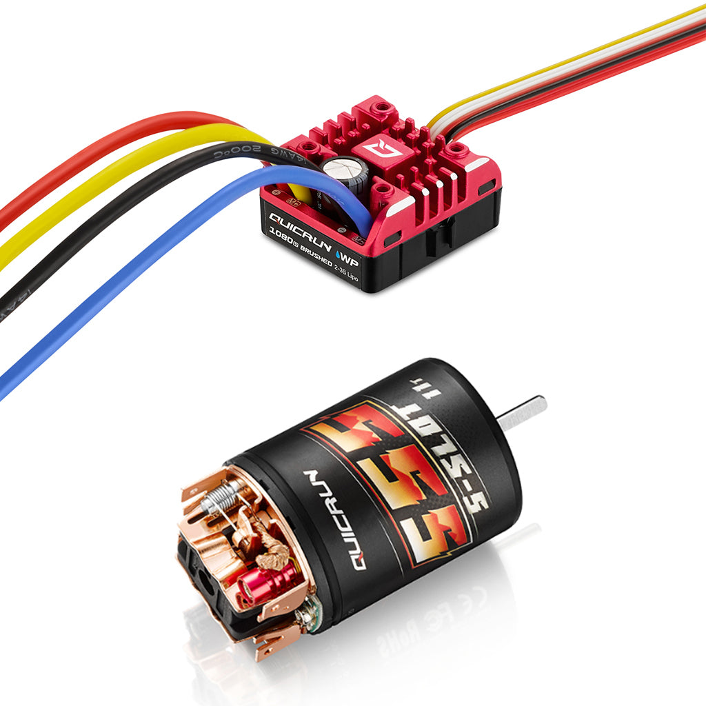 Hobbywing Quicrun Combo 1080 G2 Esc + 555 11T Brushed Motor