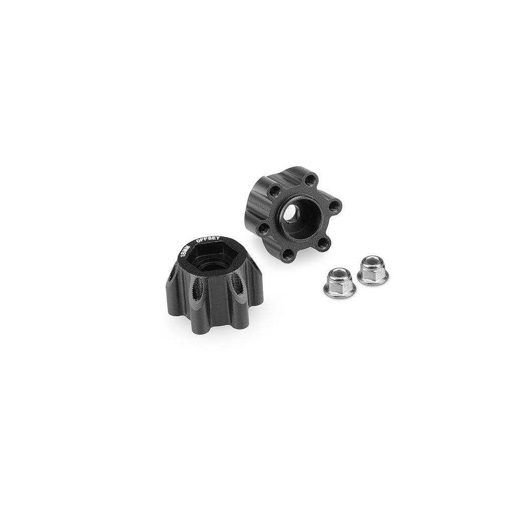 Aluminum 12mm Hex Wheel Adaptor-18mm Offset-2pc