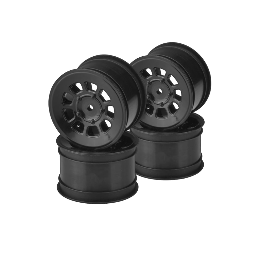 9 Shot - 2.2" Rear Wheel (Black) - 4pc