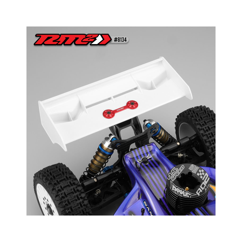 JConcepts - RM2 Bridge 1/8th Wing Button-Red