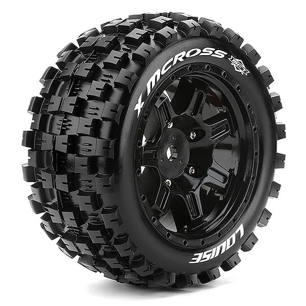 Louise Rc X-Mcross Black Xmaxx Mounted 24Mm Hex