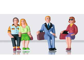 Set of Seated Passenger Figures