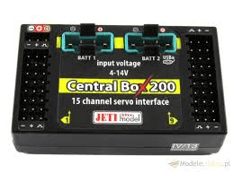 Jeti Central Box 200 with 2 x Rsat plus RCSW 1324