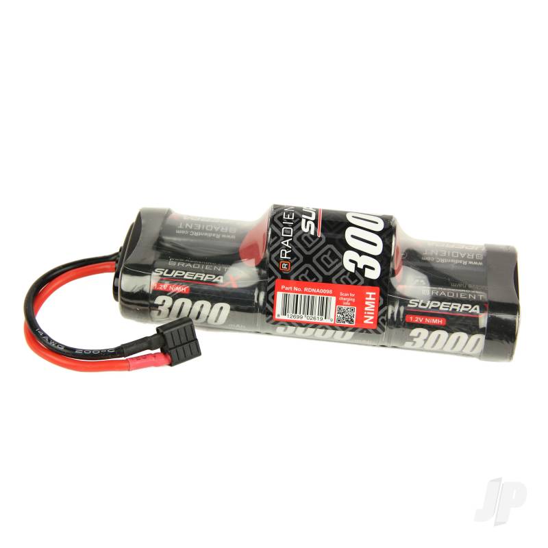 Radient NiMH 8.4V 3000mAh SC 6-1 Hump, Deans (HCT) - 1279