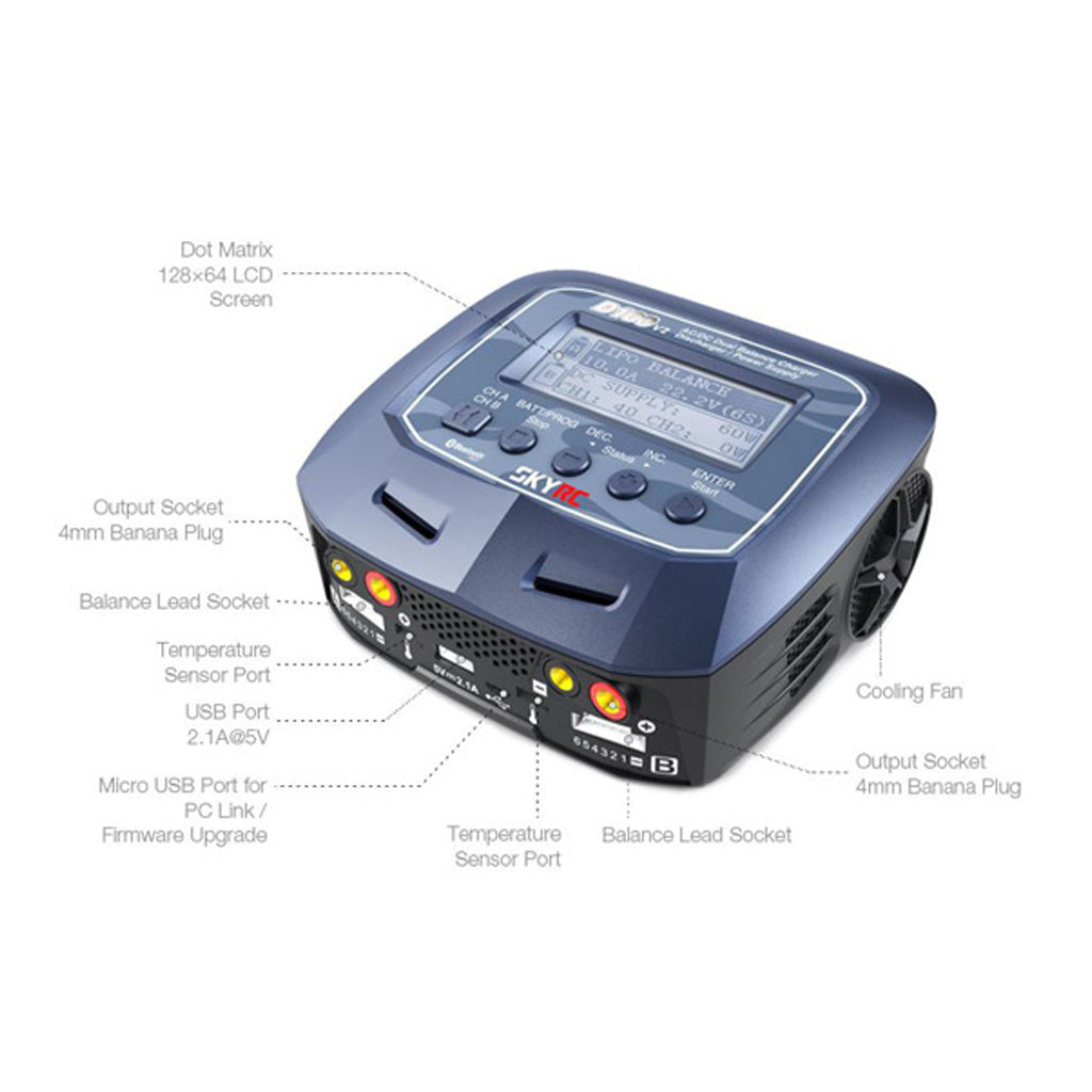 SKY RC D100 v2 AC/DC Dual Balance Charger