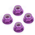 M4 Nyloc Wheel Nut - Purple Alloy (pk4)