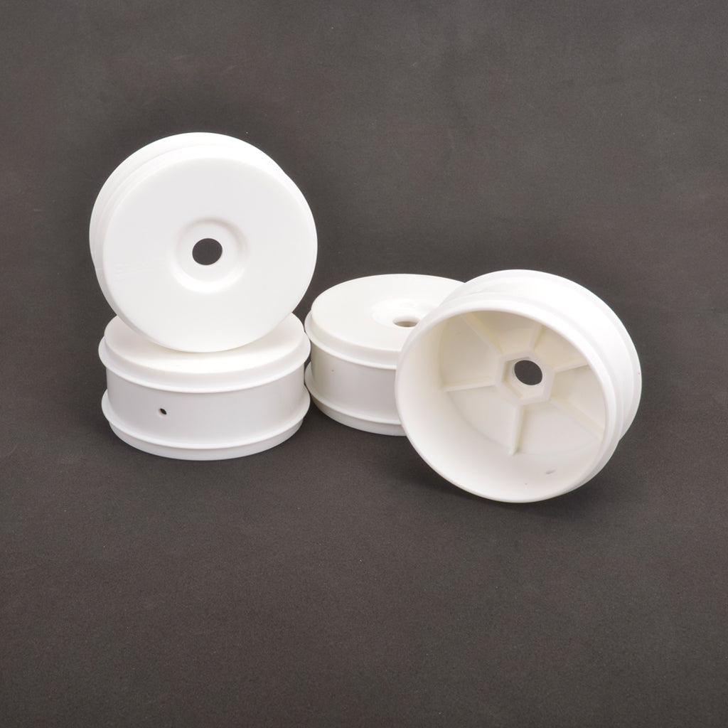 Wheel 1/8th - White Dish v2 - pk4