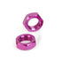 Wheel Nut; 1/8 Purple Alloy  pr