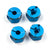 Yeah Racing Aluminun Hex Adaptor Set 12X8mm Blue For 1/10 RC Touring Drift Crawler