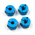 Yeah Racing Aluminun Hex Adaptor Set 12X8mm Blue For 1/10 RC Touring Drift Crawler