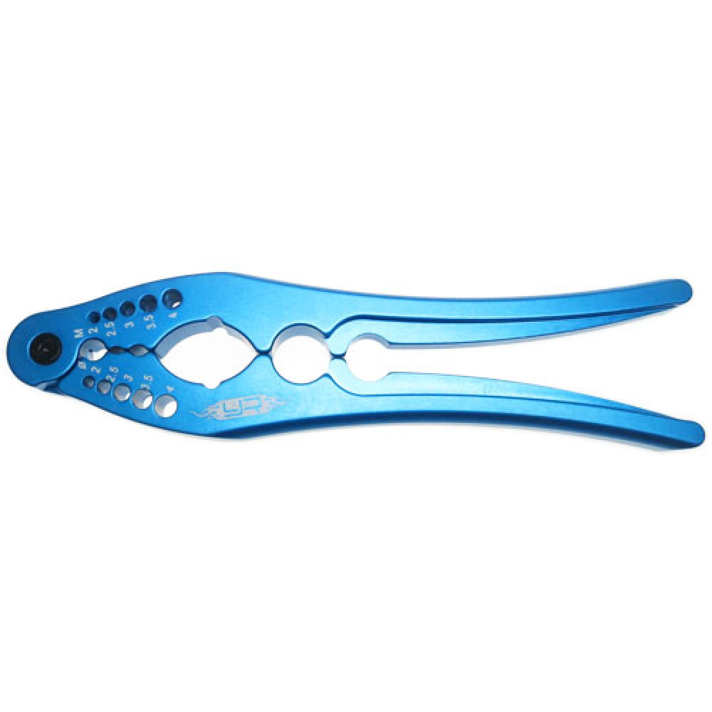 Yeah Racing Aluminum Shock Shaft Pliers &amp; Pin, Screw Tester (BU)